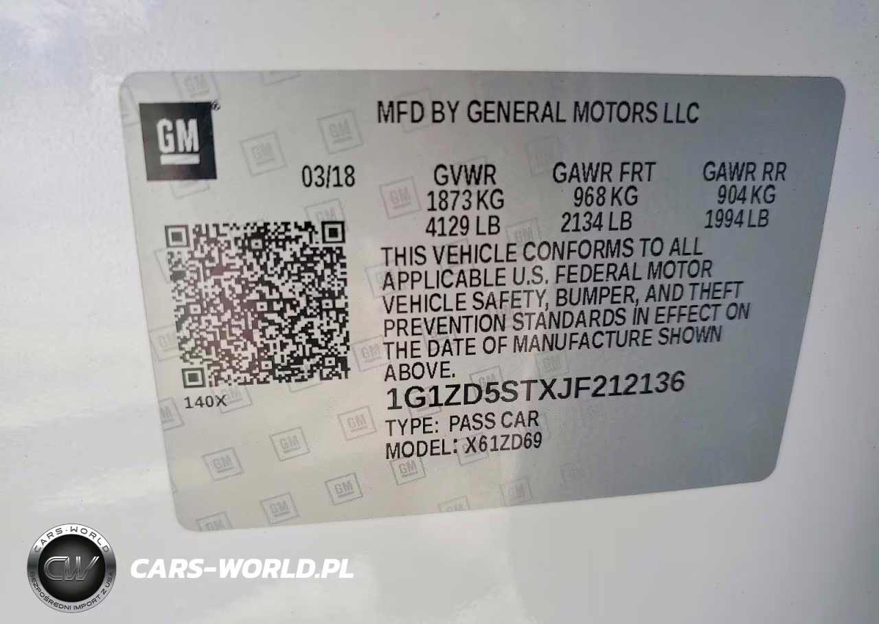2018 Chevrolet Malibu Lt VIN:1G1ZD5STXJF212136 - 12