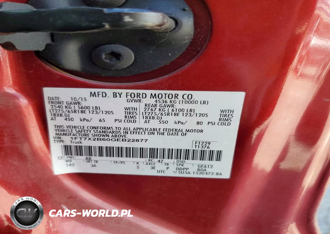 2016 Ford F250 Super Duty VIN:1FT7X2B60GEB22877 - 13