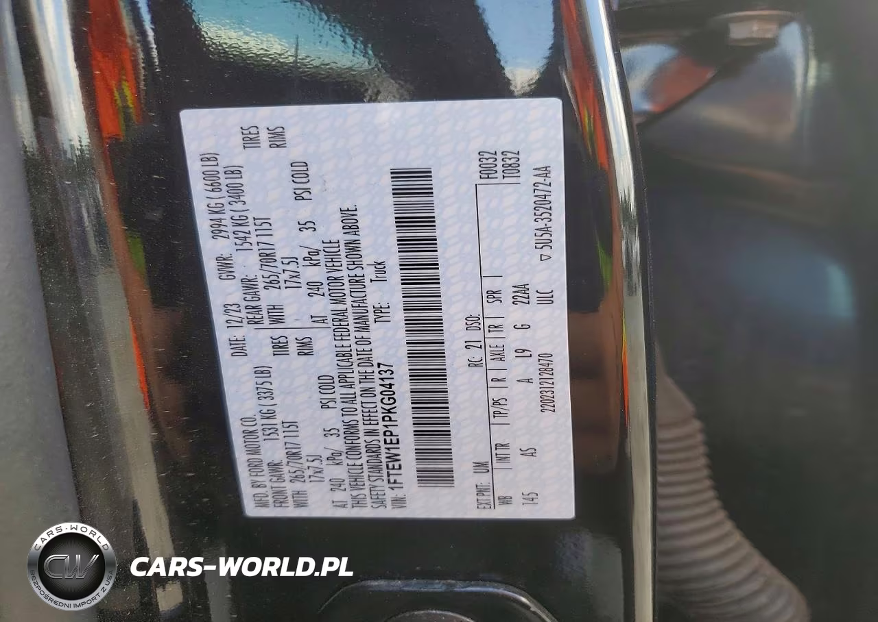 2023 Ford F150 Supercrew VIN:1FTEW1EP1PKG04137 - 12