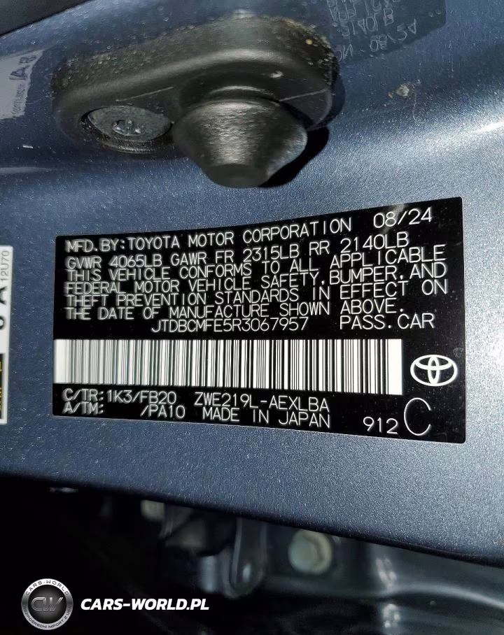 2024 Toyota Corolla Hybrid Le VIN:JTDBCMFE5R3067957 - 12