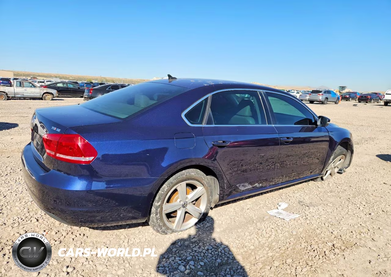 2014 Volkswagen Passat Se VIN:1VWBT7A31EC108826 - 3
