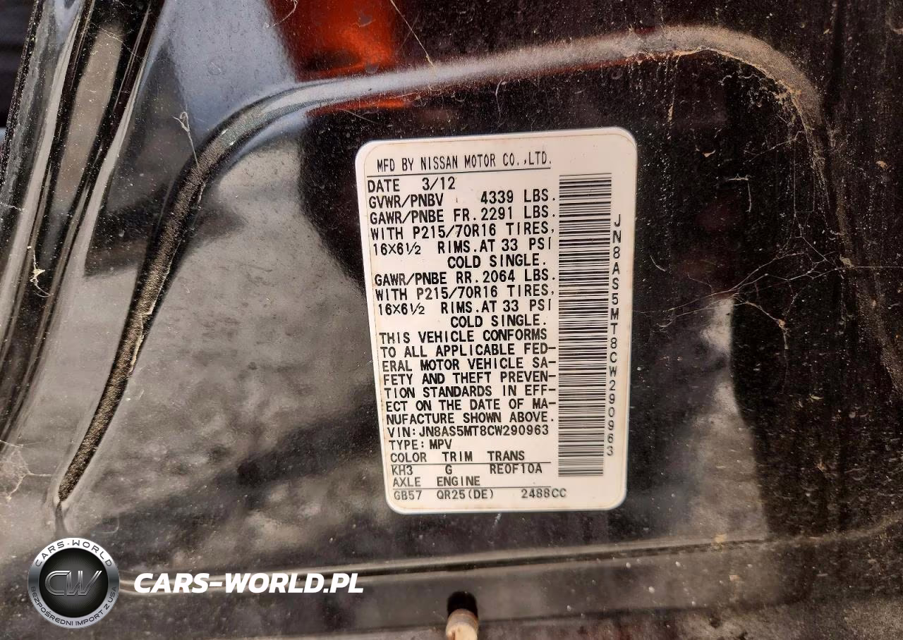 2012 Nissan Rogue S VIN:JN8AS5MT8CW290963 - 13
