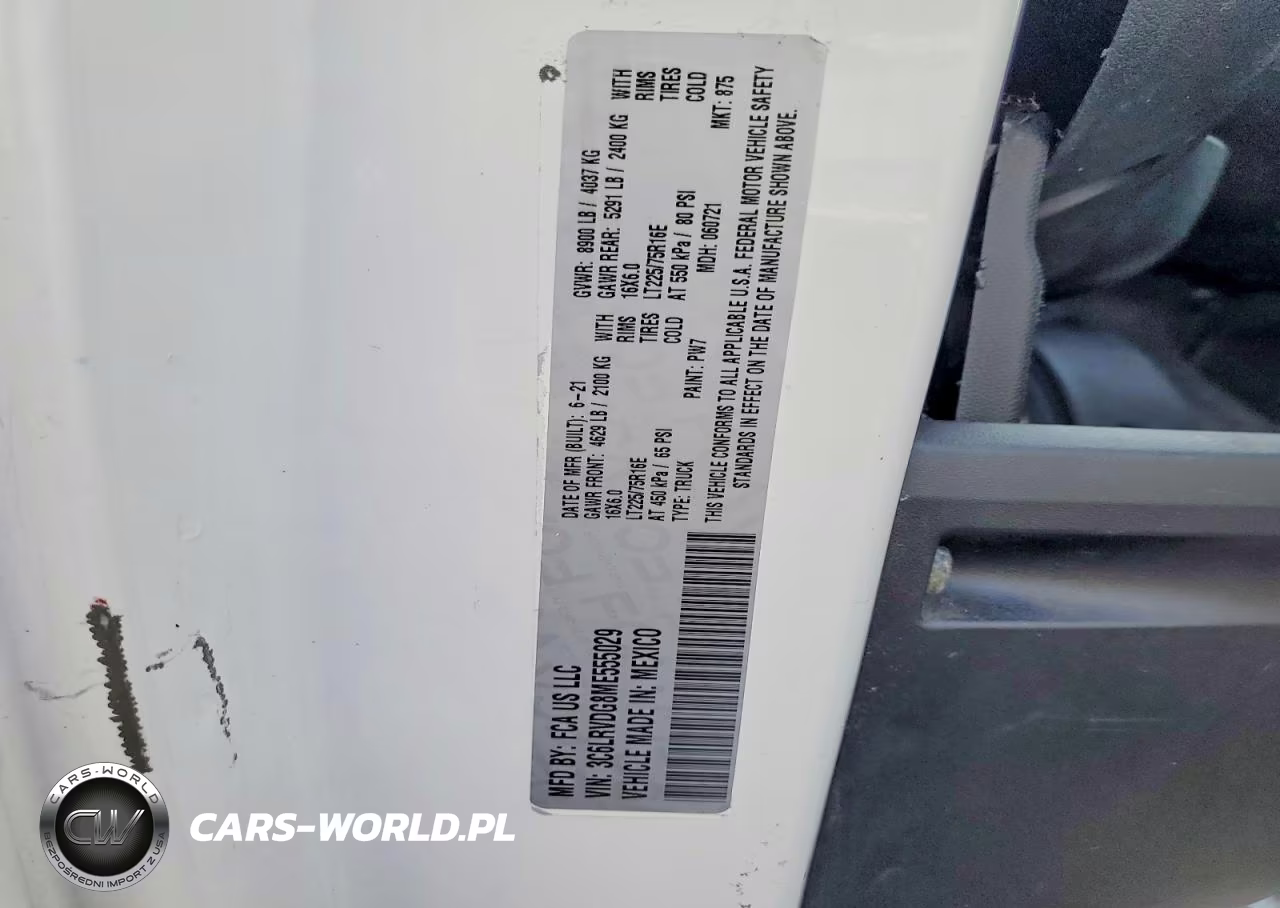 2021 Ram Promaster 2500 Delivery Van VIN:3C6LRVDG8ME555029 - 14