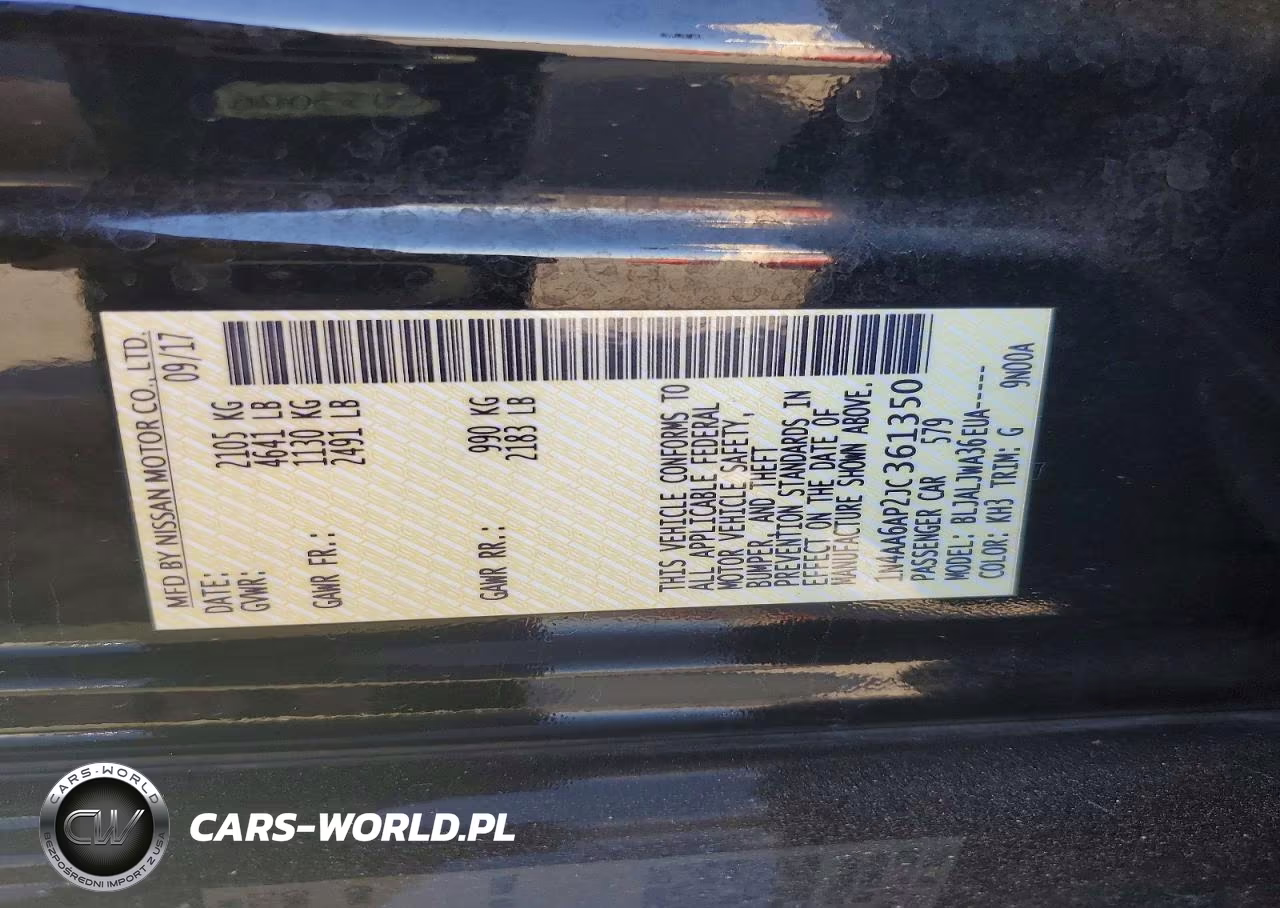 2018 Nissan Maxima 3.5 Sv VIN:1N4AA6AP2JC361350 - 13