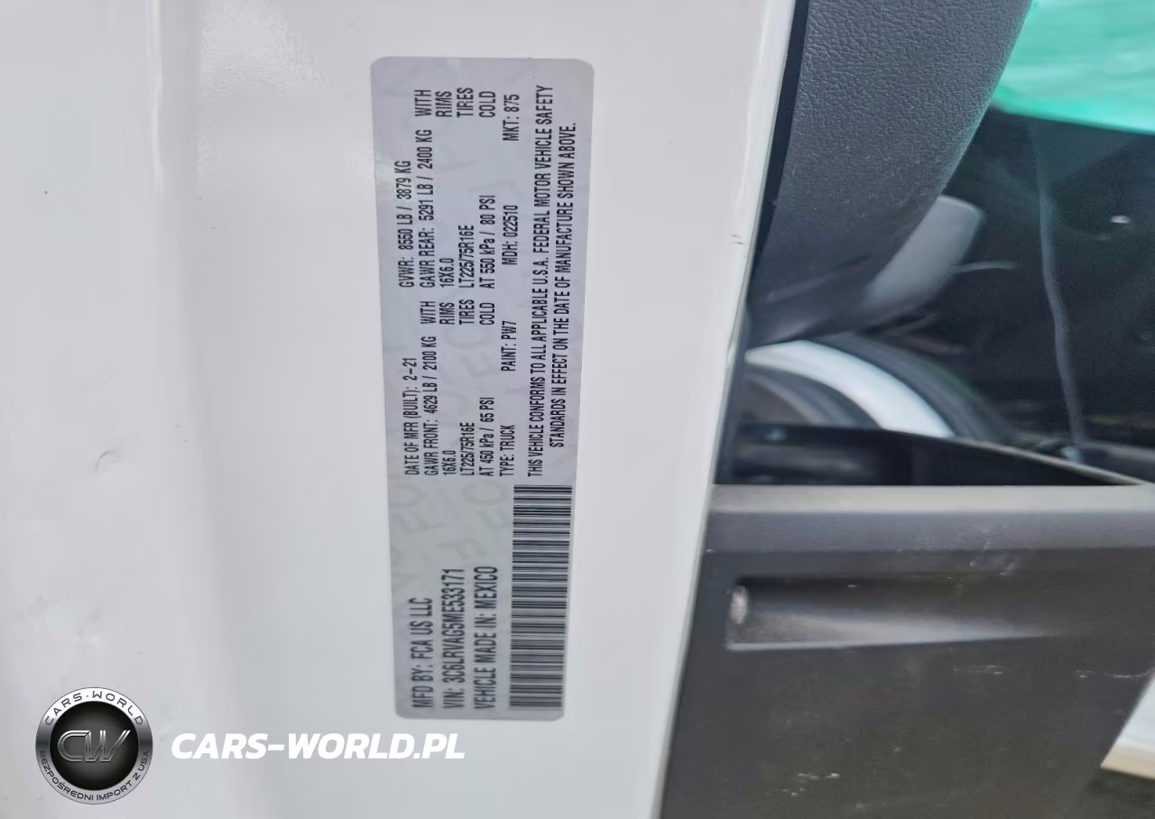 2021 Ram Promaster 1500 Delivery Van VIN:3C6LRVAG5ME533171 - 13