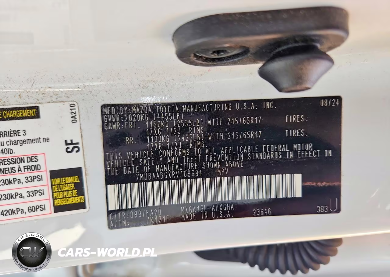 2024 Toyota Corolla Cross Le VIN:7MUBAABGXRV109684 - 13