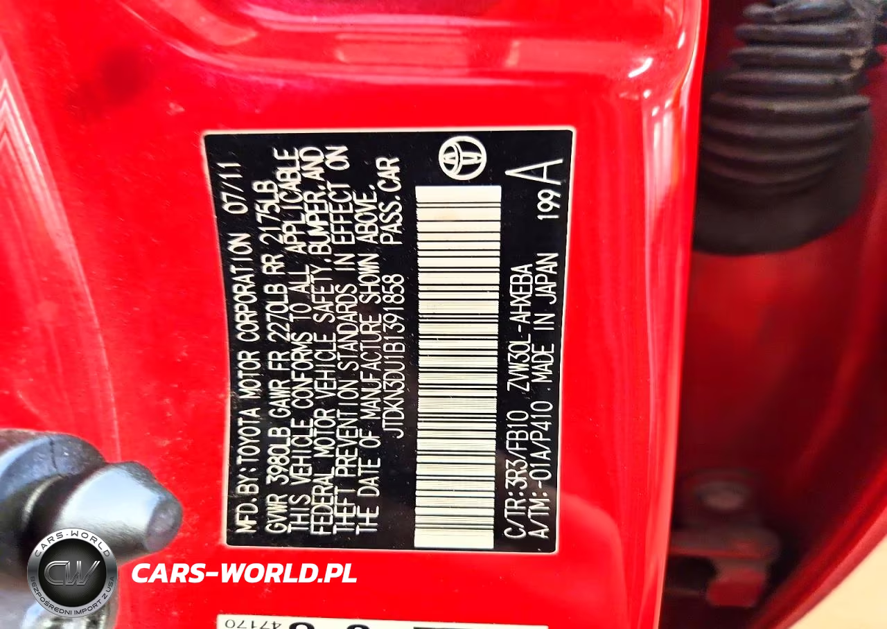 2011 Toyota Prius Two VIN:JTDKN3DU1B1391858 - 12