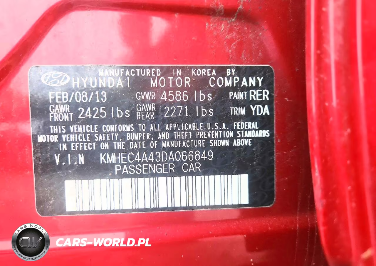 2013 Hyundai Sonata Hybrid VIN:KMHEC4A43DA066849 - 12
