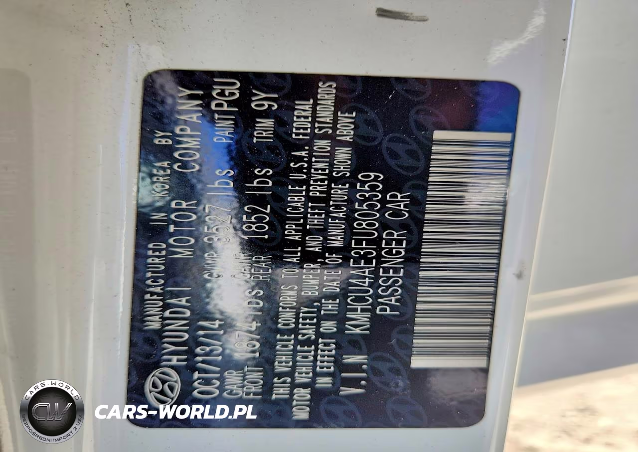 2015 Hyundai Accent Gls VIN:KMHCU4AE3FU805359 - 12
