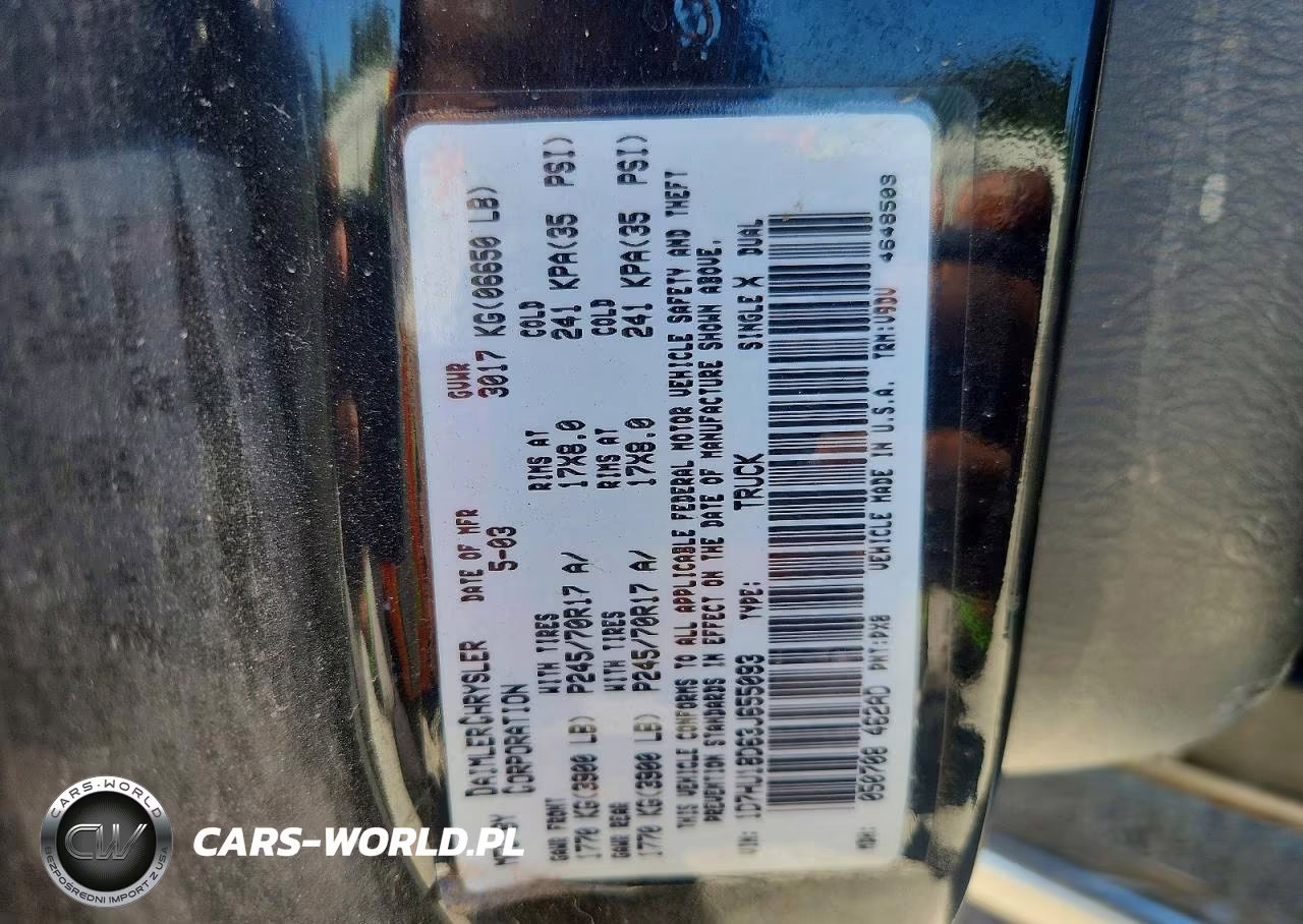 2003 Dodge Ram 1500 St VIN:1D7HU18D63J655093 - 12