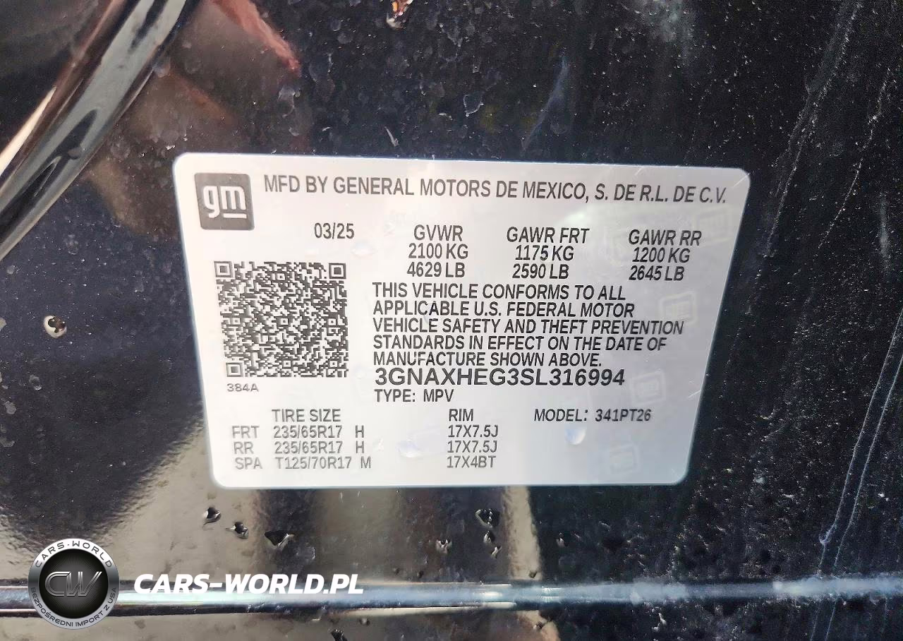 2025 Chevrolet Equinox Lt VIN:3GNAXHEG3SL316994 - 13