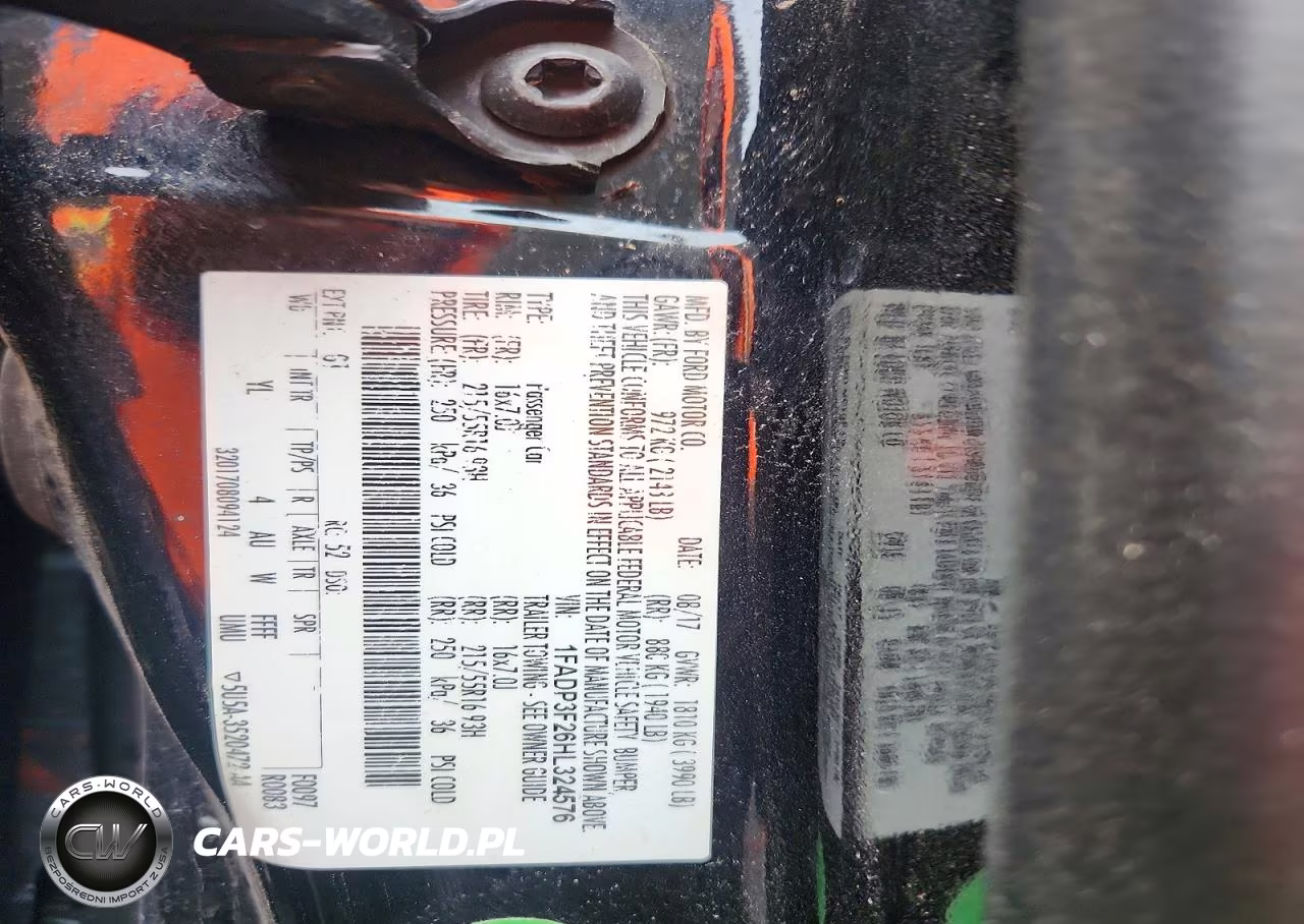 2017 Ford Focus Se VIN:1FADP3F26HL324576 - 12