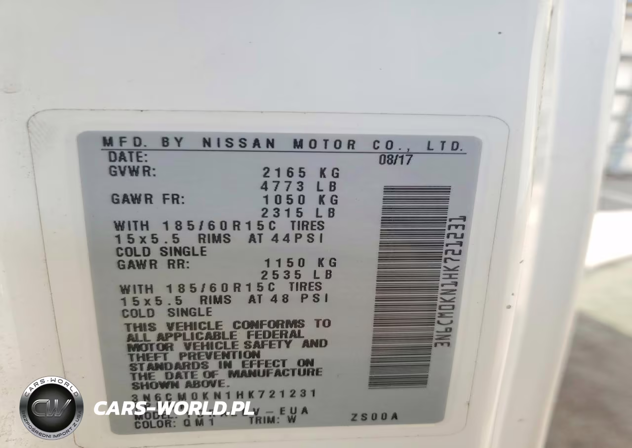 2017 Nissan Nv200 Delivery Van VIN:3N6CM0KN1HK721231 - 14