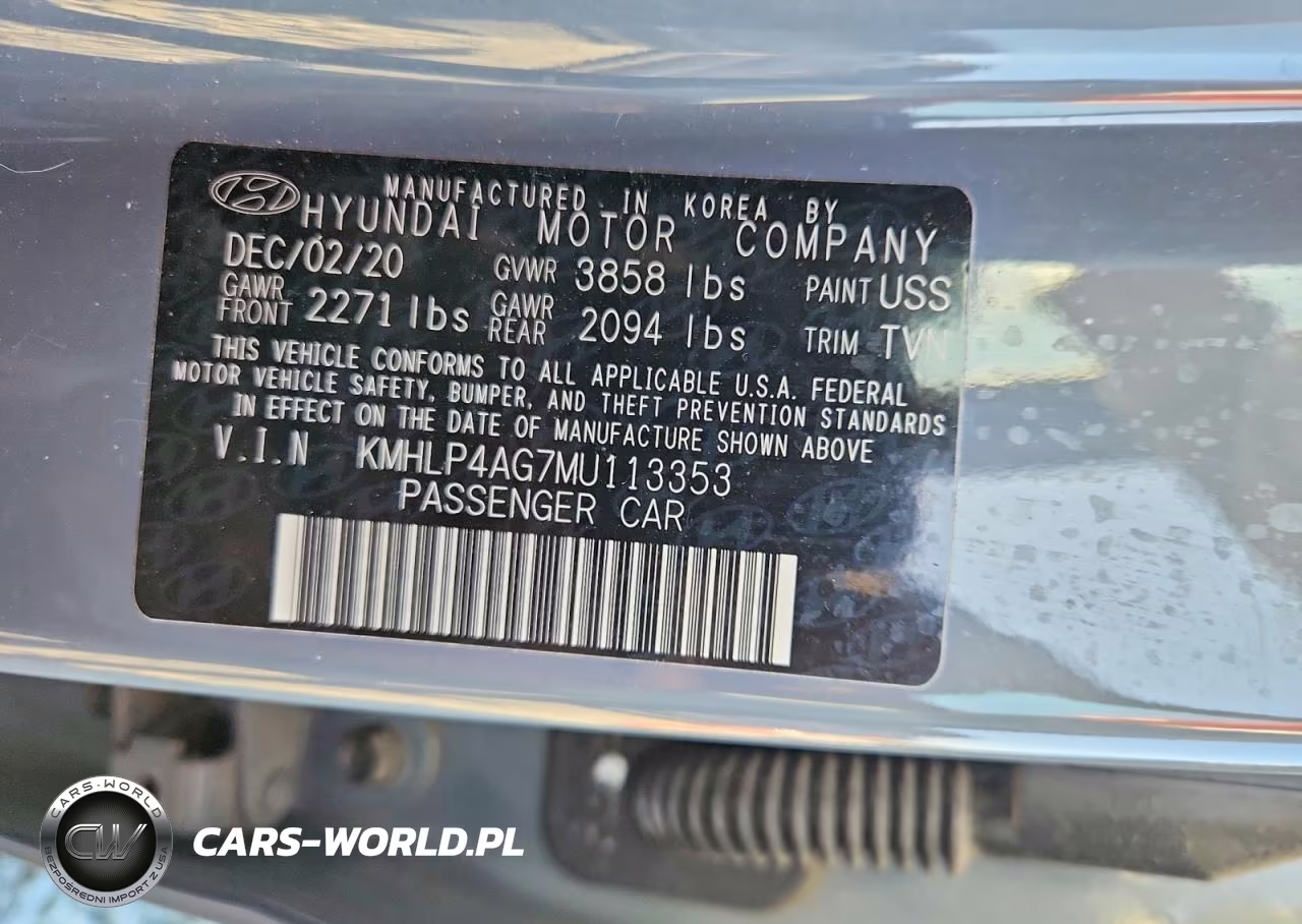 2021 Hyundai Elantra Limited VIN:KMHLP4AG7MU113353 - 12