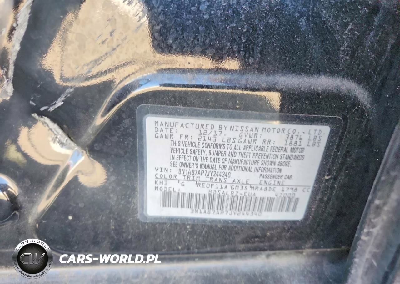 2018 Nissan Sentra S VIN:3N1AB7AP7JY244340 - 12