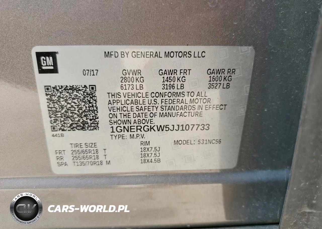 2018 Chevrolet Traverse Lt VIN:1GNERGKW5JJ107733 - 12