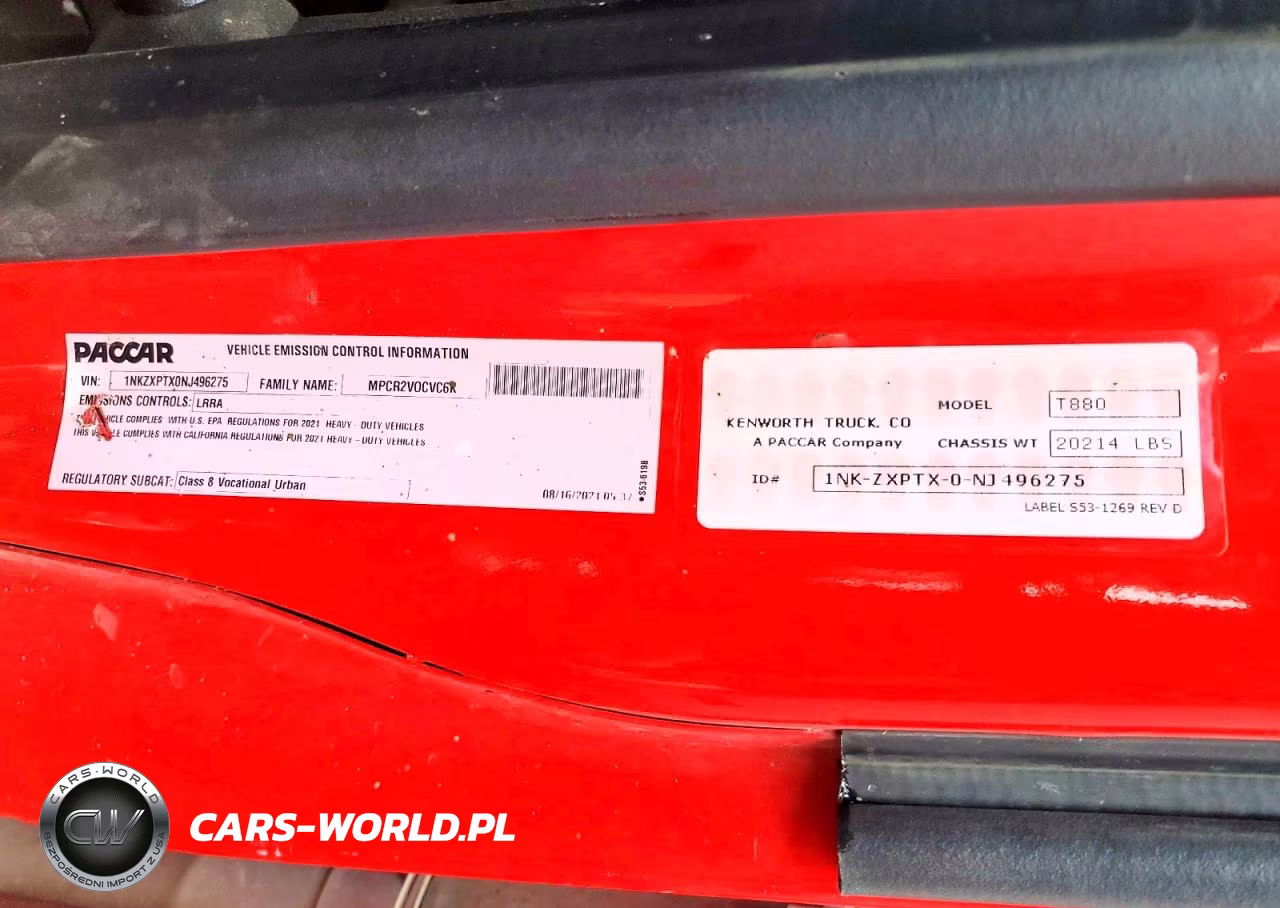 2022 Kenworth T880 Dump Truck VIN:1NKZXPTX0NJ496275 - 11
