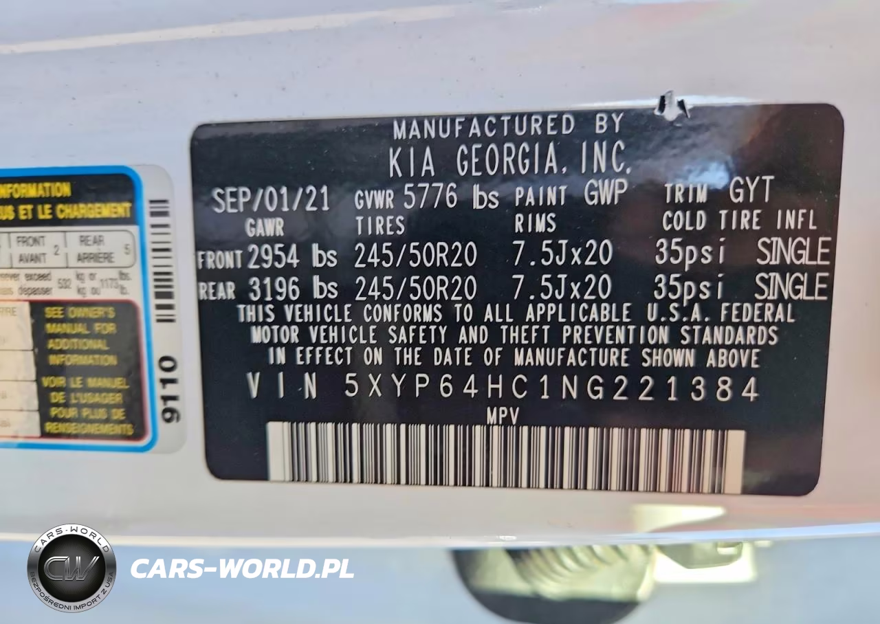 2022 Kia Telluride S VIN:5XYP64HC1NG221384 - 13