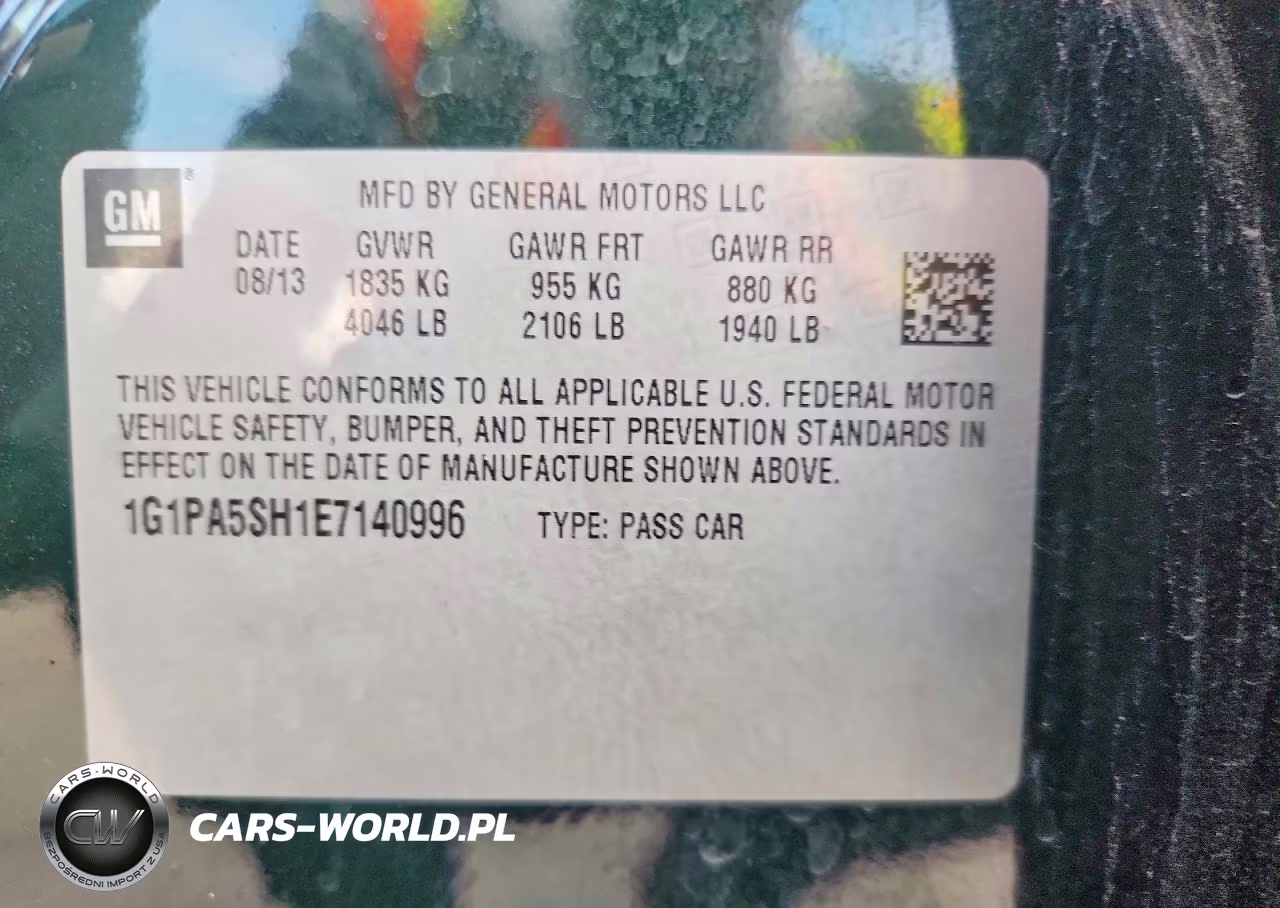 2014 Chevrolet Cruze Ls VIN:1G1PA5SH1E7140996 - 12