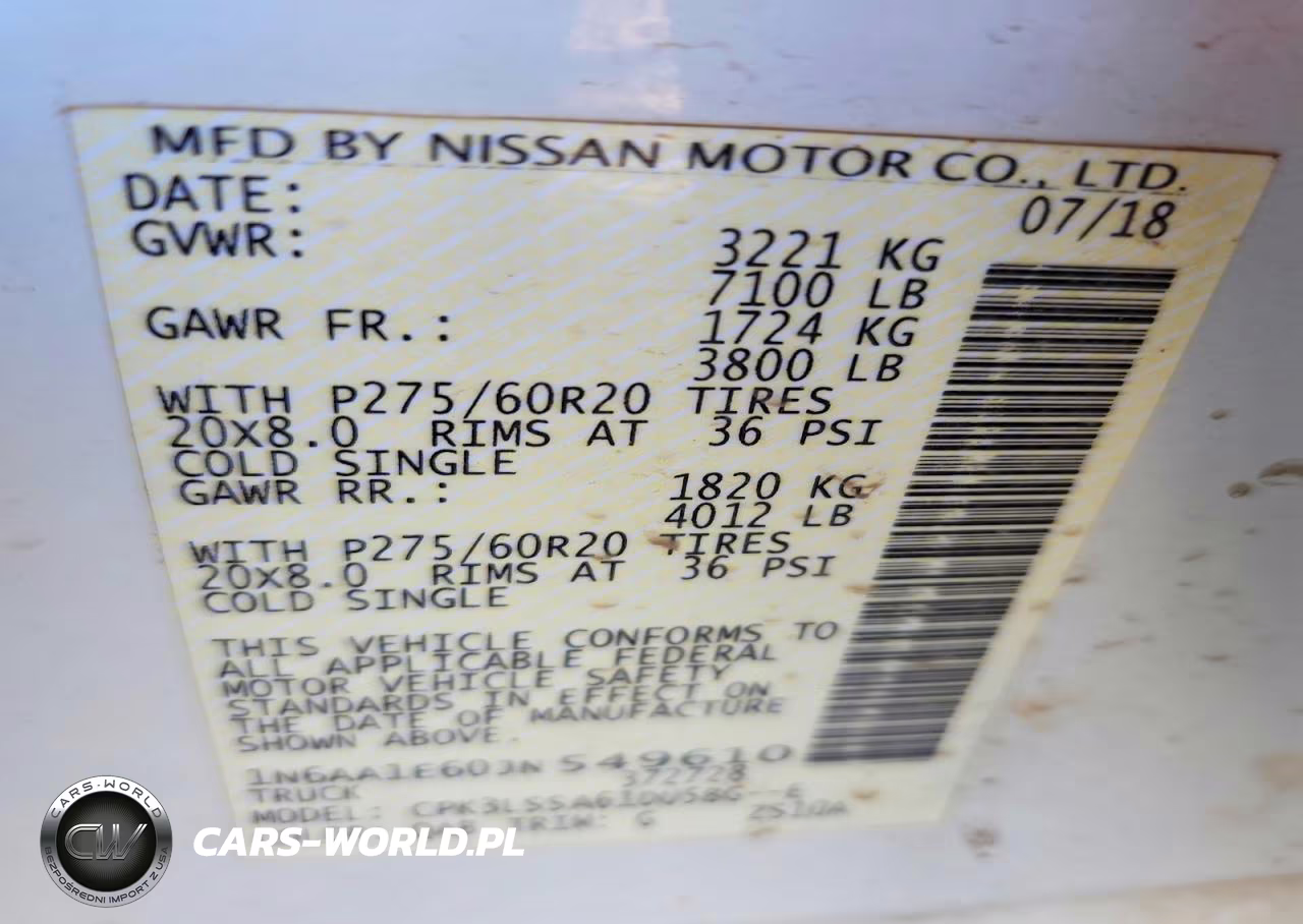 2018 Nissan Titan Sv VIN:1N6AA1E60JN549610 - 12