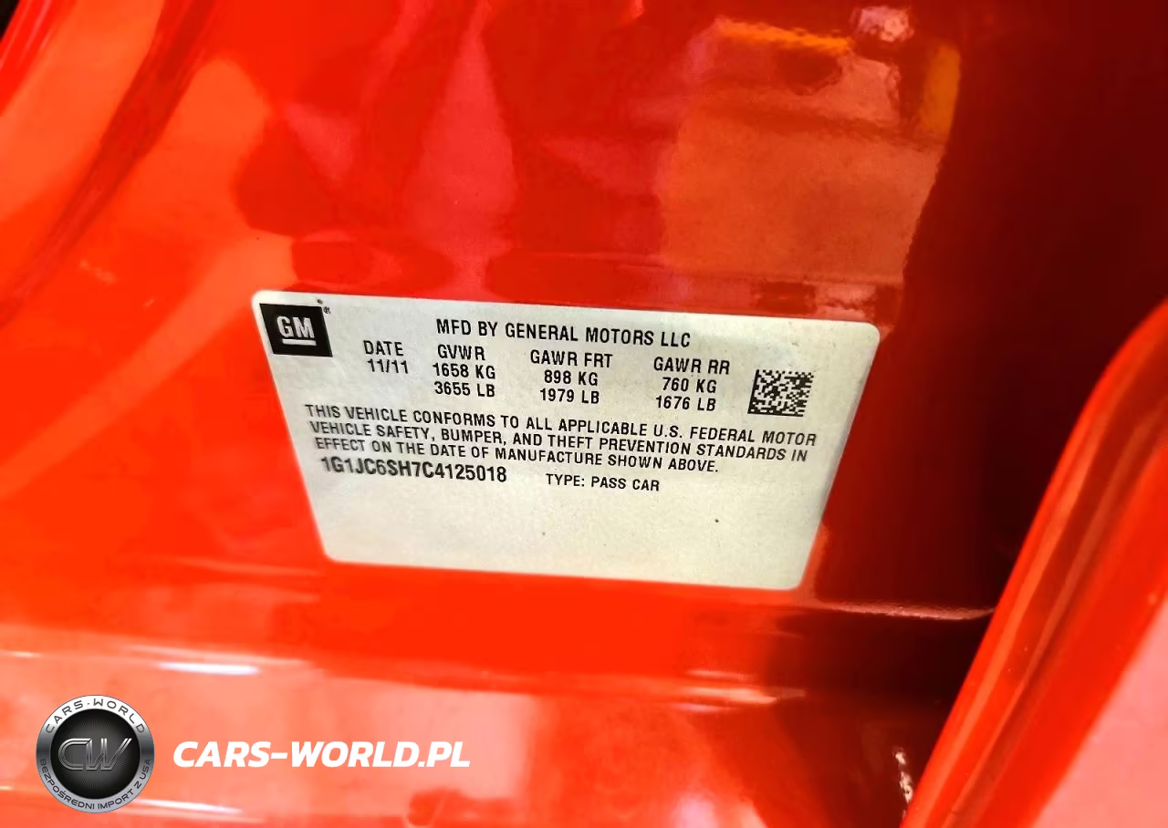 2012 Chevrolet Sonic Lt VIN:1G1JC6SH7C4125018 - 13
