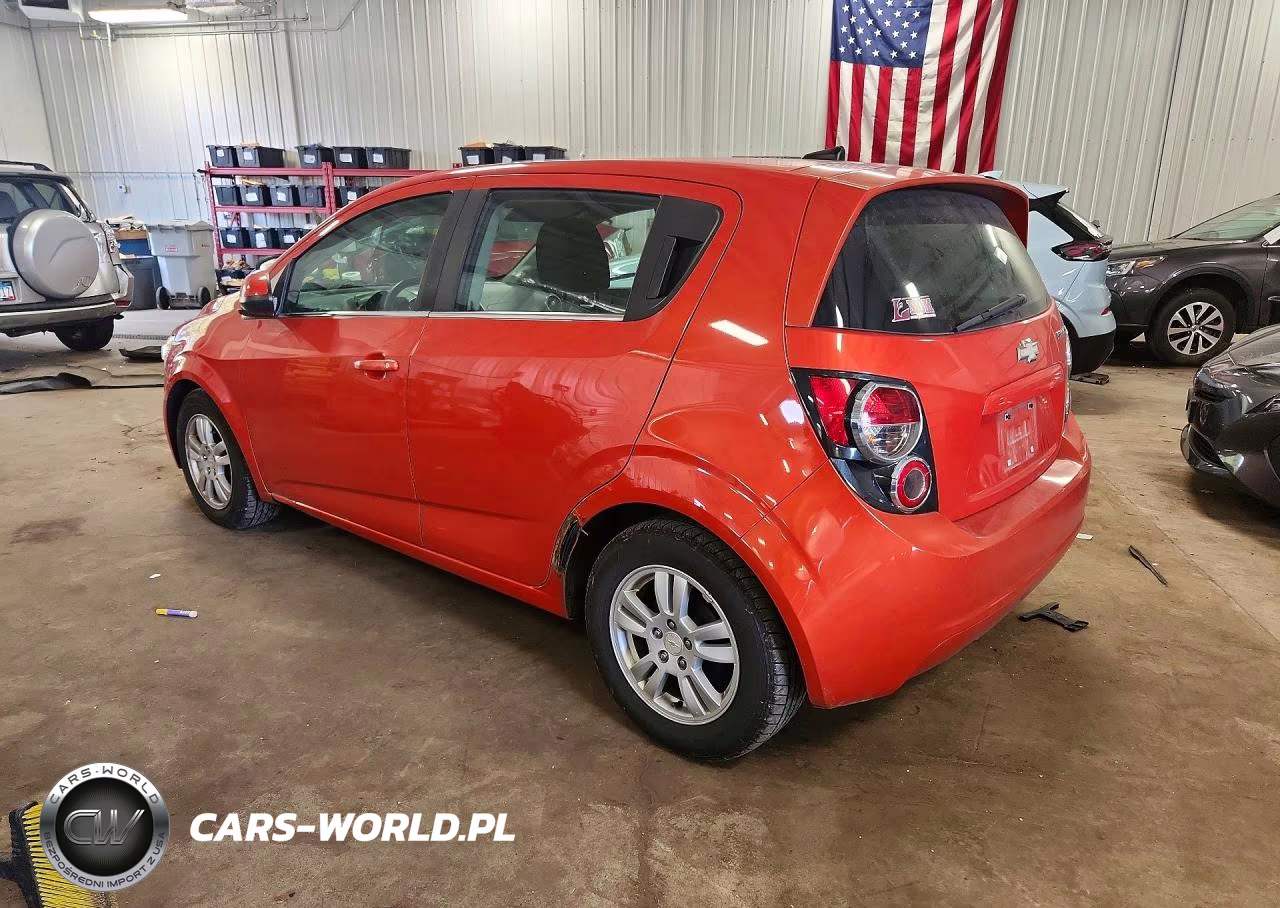 2012 Chevrolet Sonic Lt VIN:1G1JC6SH7C4125018 - 2