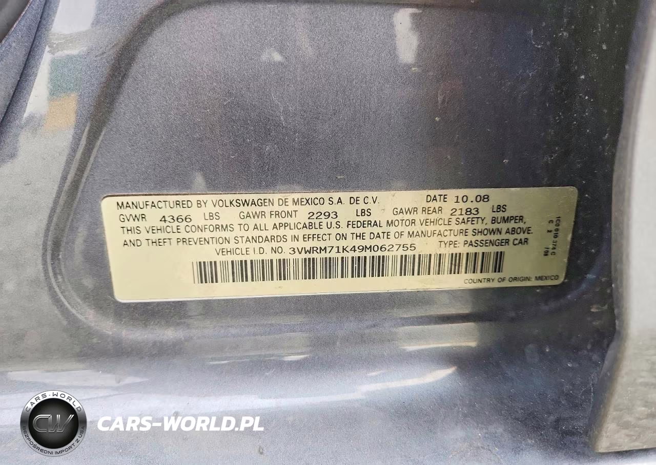 2009 Volkswagen Jetta Se VIN:3VWRM71K49M062755 - 12