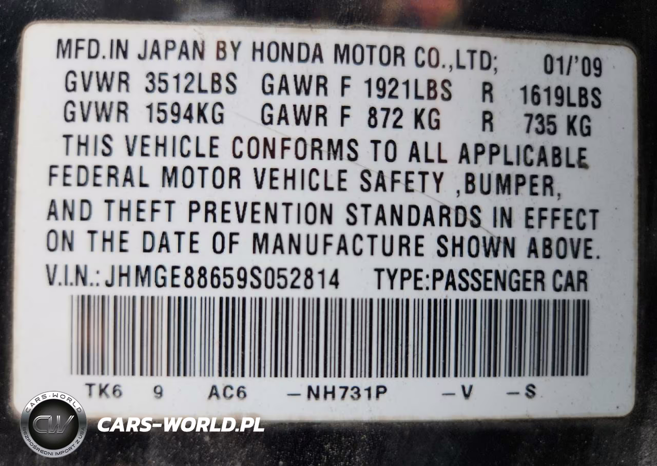 2009 Honda Fit Sport VIN:JHMGE88659S052814 - 12