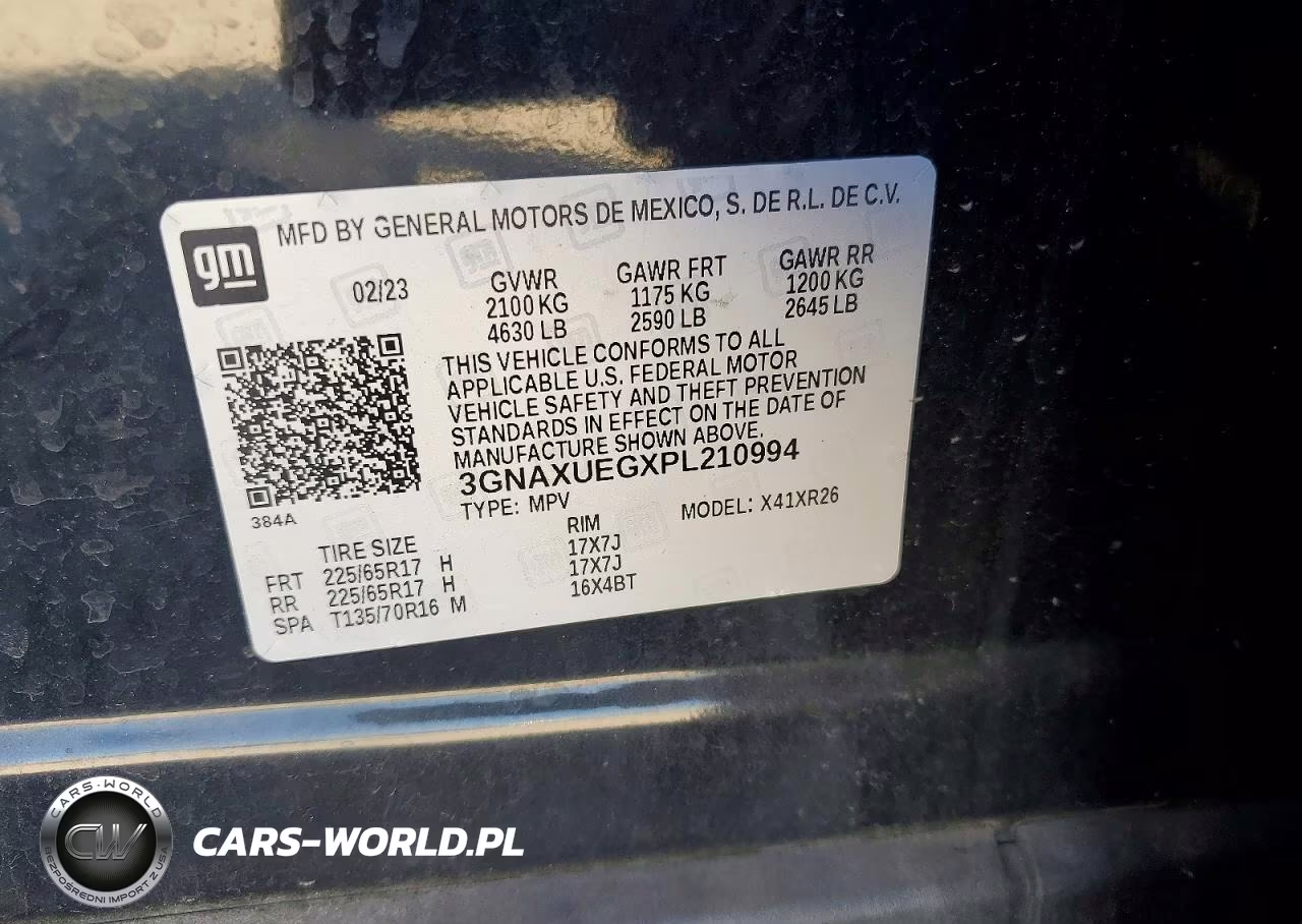 2023 Chevrolet Equinox Lt VIN:3GNAXUEGXPL210994 - 13