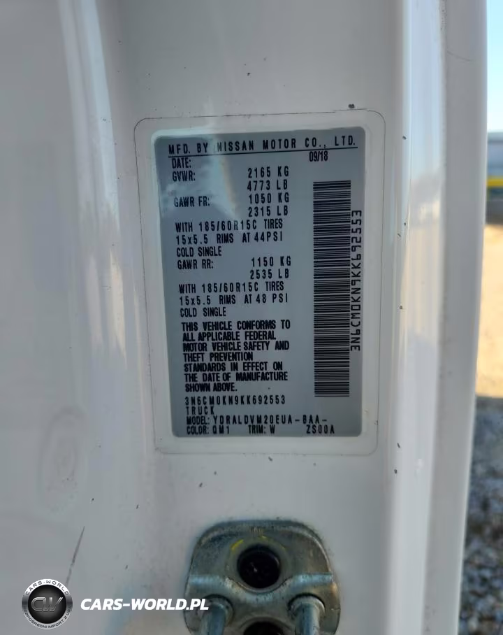 2019 Nissan Nv200 S VIN:3N6CM0KN9KK692553 - 13