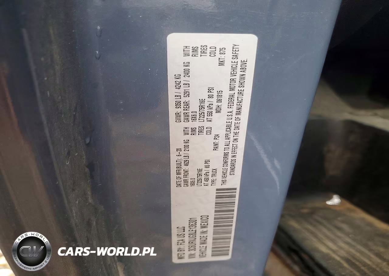 2020 Ram Promaster 3500 Delivery Van VIN:3C6URVJG8LE136301 - 12