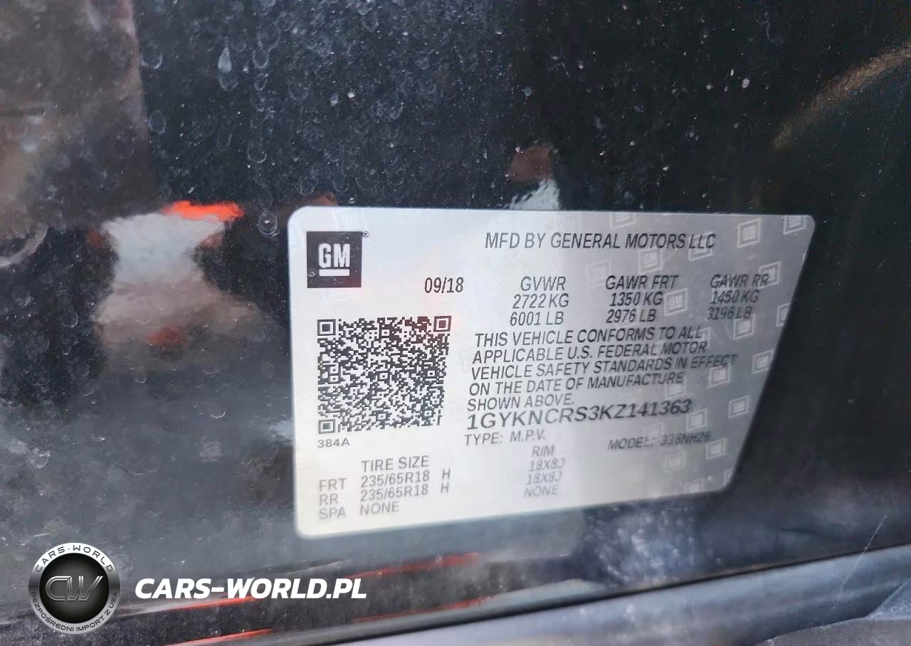 2019 Cadillac Xt5 Luxury VIN:1GYKNCRS3KZ141363 - 13