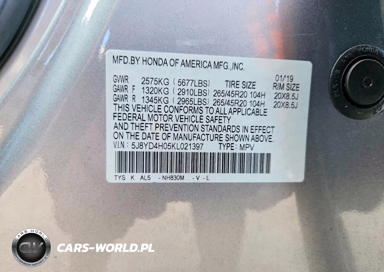 2019 Acura Mdx A-Spec VIN:5J8YD4H05KL021397 - 13