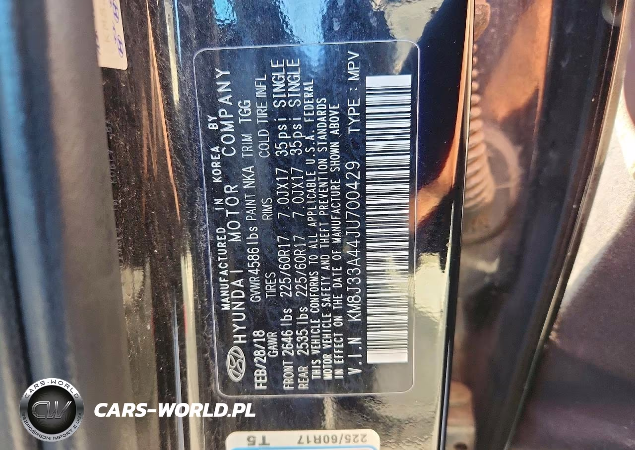 2018 Hyundai Tucson Sel VIN:KM8J33A44JU700429 - 13