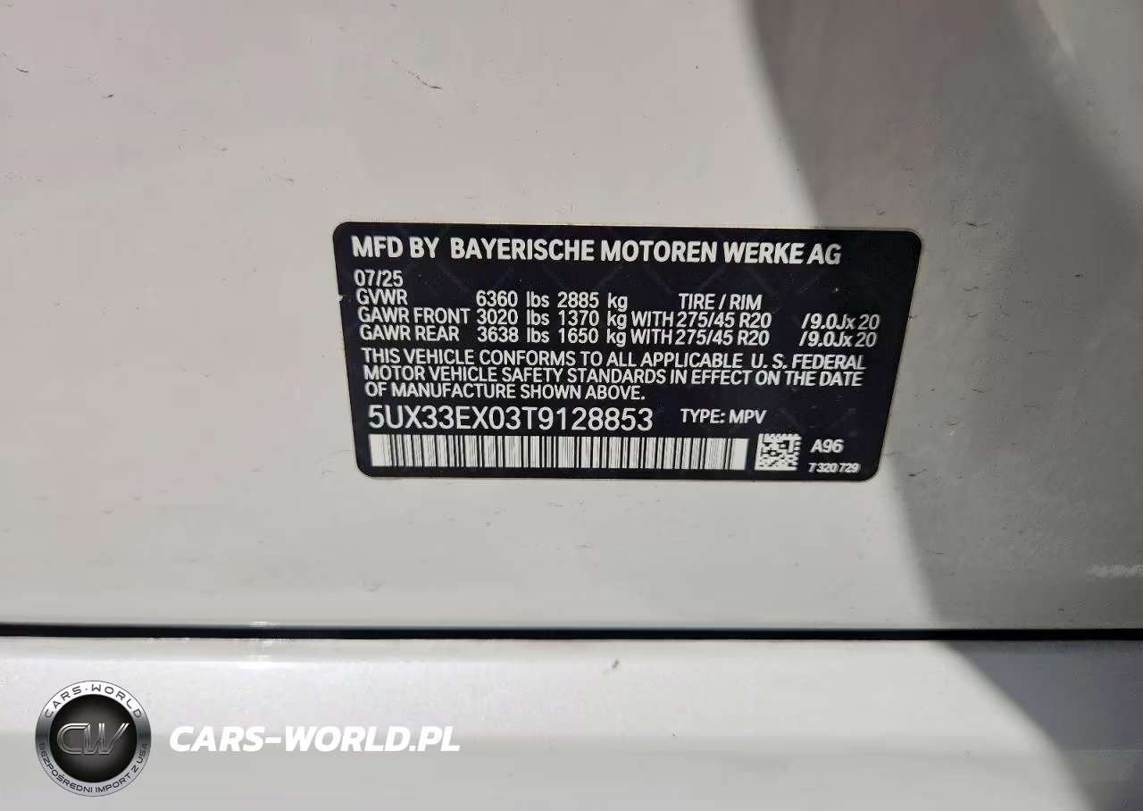 2026 BMW X6 xDrive40I VIN:5UX33EX03T9128853 - 13
