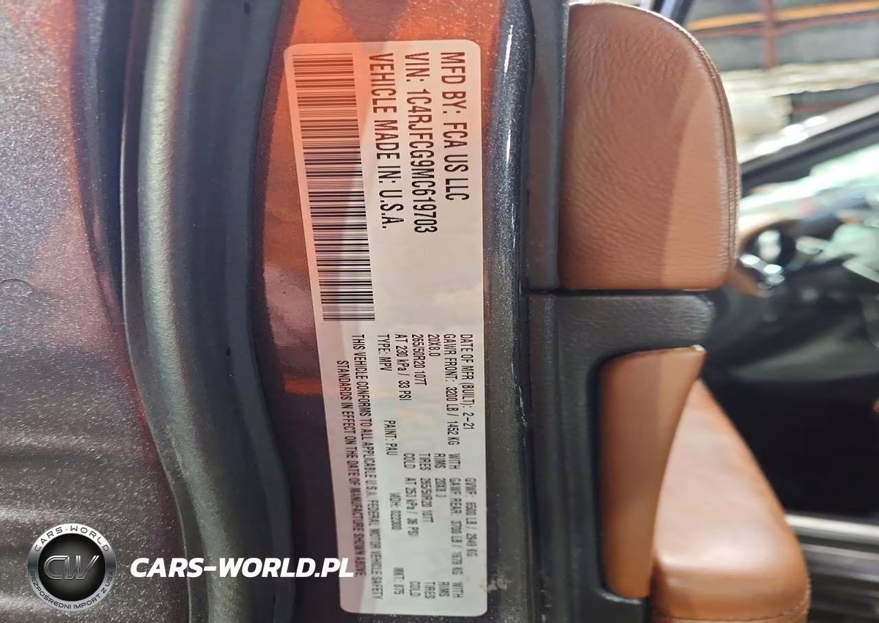 2021 Jeep Grand Cherokee Altitude 4Xe VIN:1C4RJFCG9MC619703 - 13