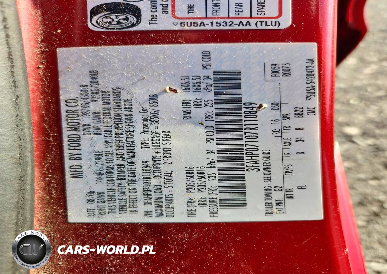 2007 Ford Fusion Se VIN:3FAHP07107R110849 - 12