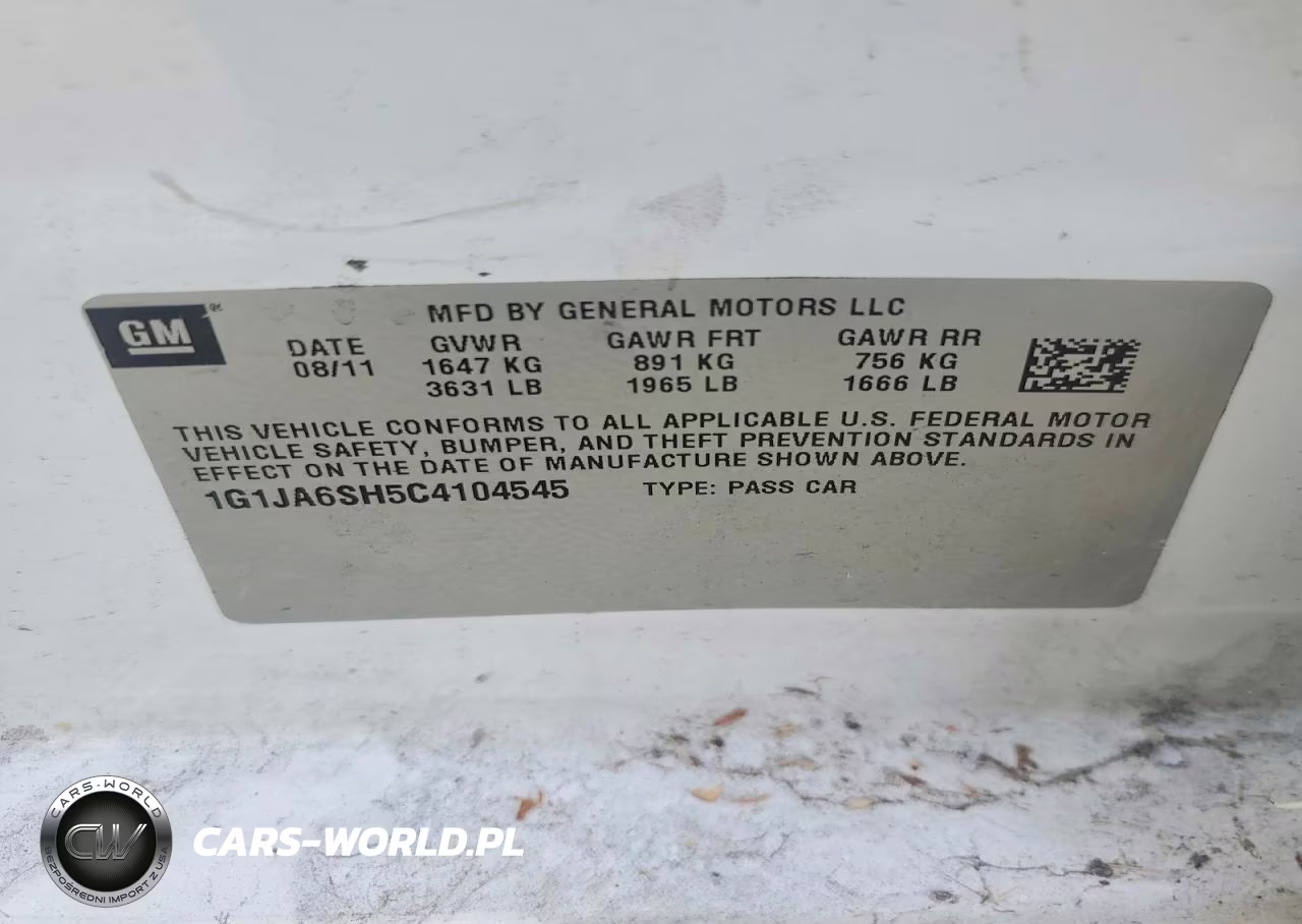 2012 Chevrolet Sonic Ls VIN:1G1JA6SH5C4104545 - 12