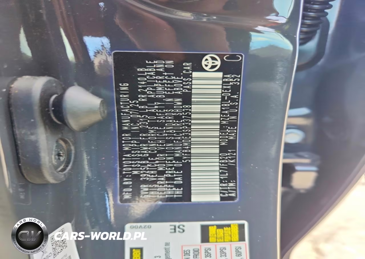 2025 Toyota Corolla Le VIN:5YFB4MDE3SP337538 - 12