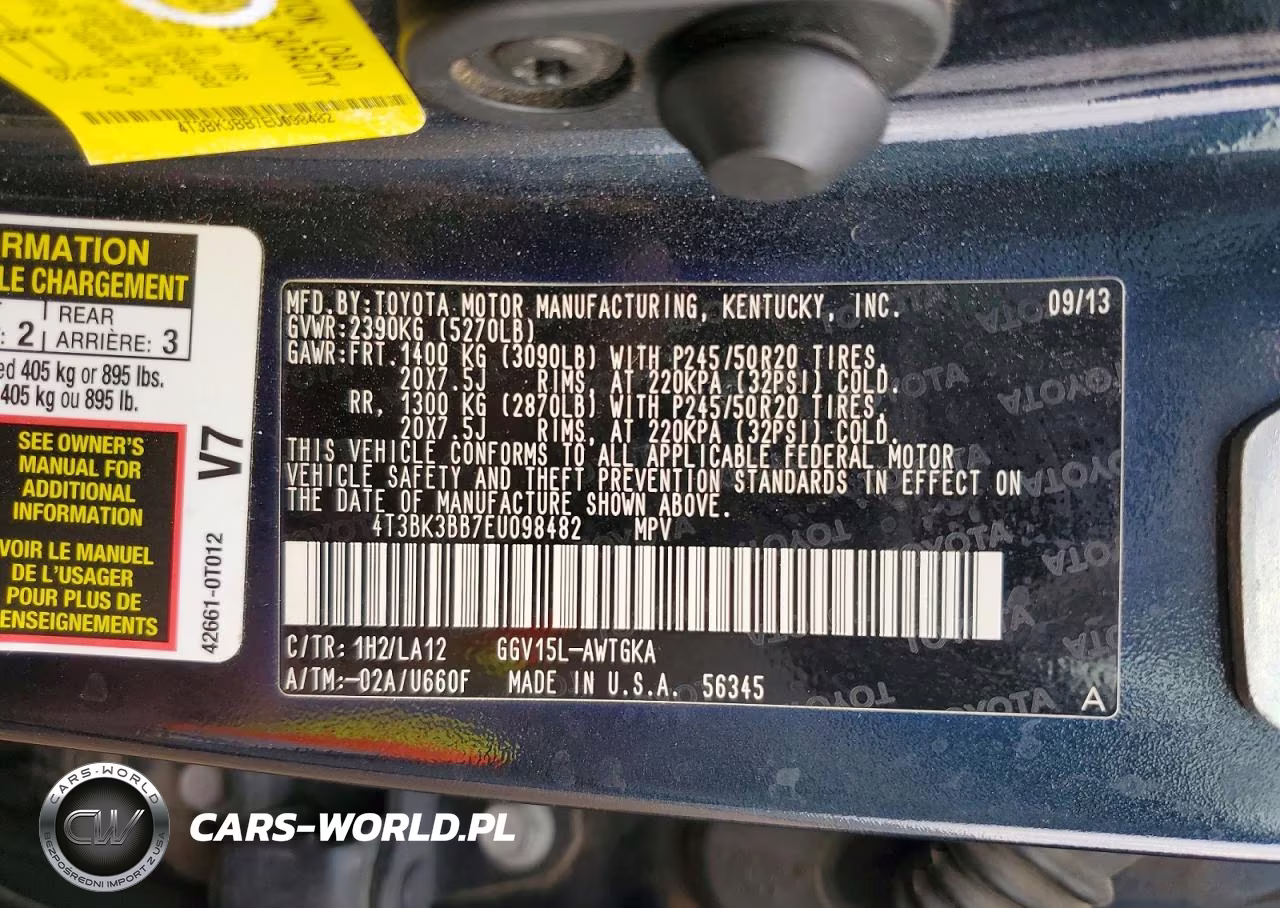 2014 Toyota Venza Limited VIN:4T3BK3BB7EU098482 - 13