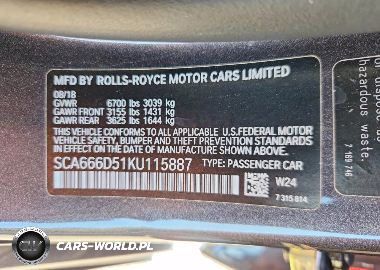 2019 Rolls-Royce Dawn VIN:SCA666D51KU115887 - 12