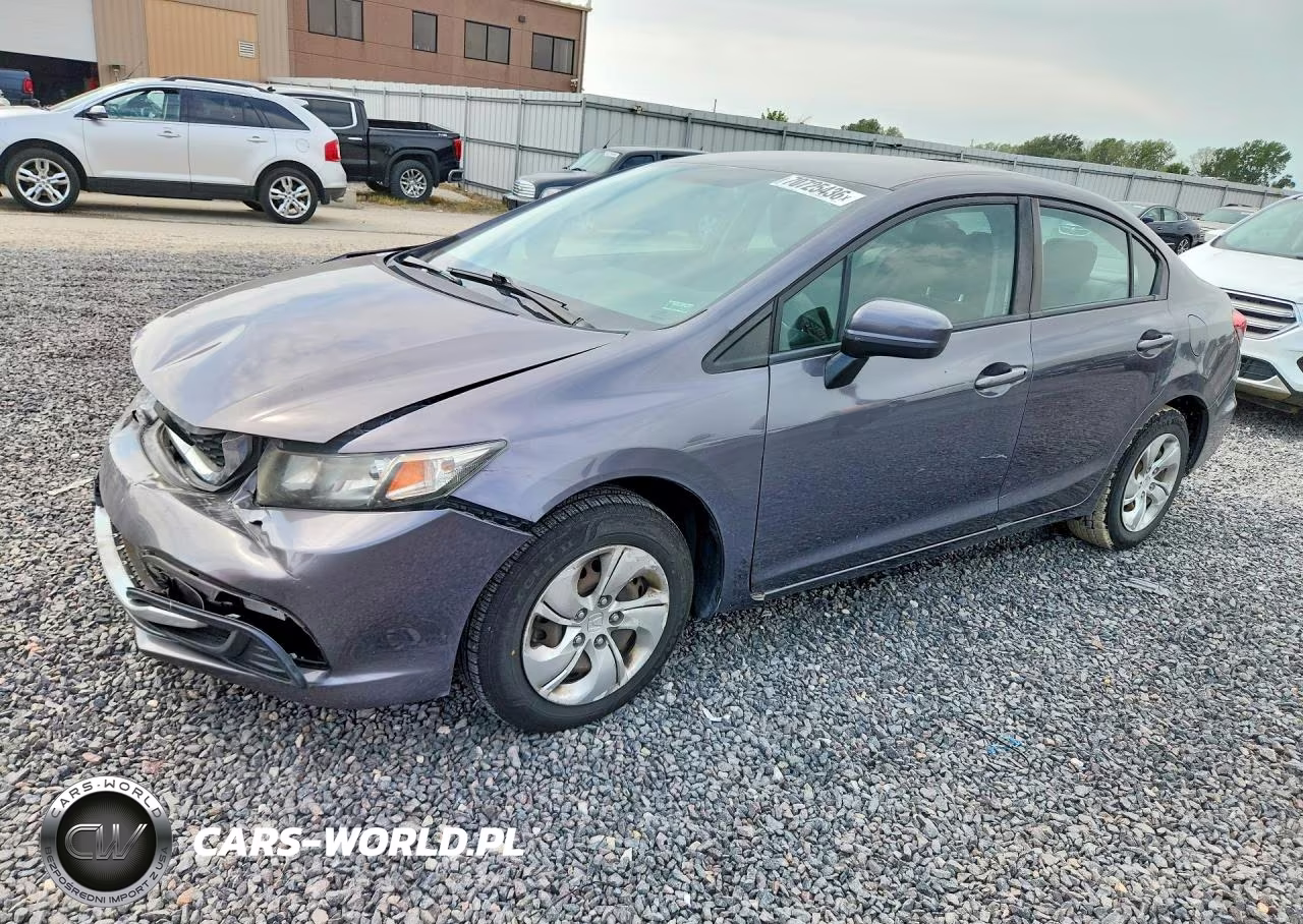 2014 Honda Civic Lx VIN:19XFB2F5XEE036831 - 1