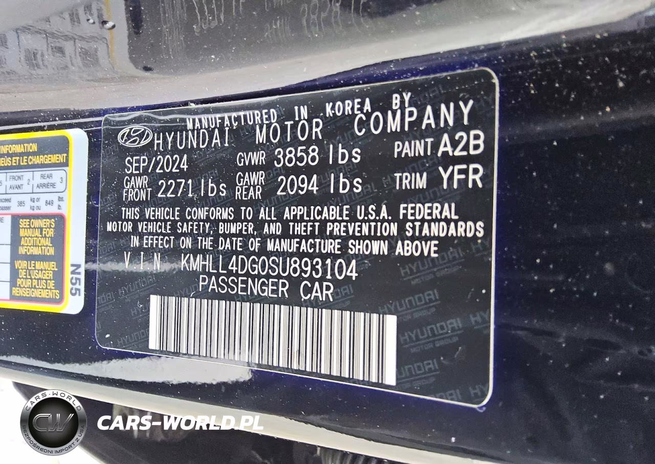 2025 Hyundai Elantra Se VIN:KMHLL4DG0SU893104 - 12