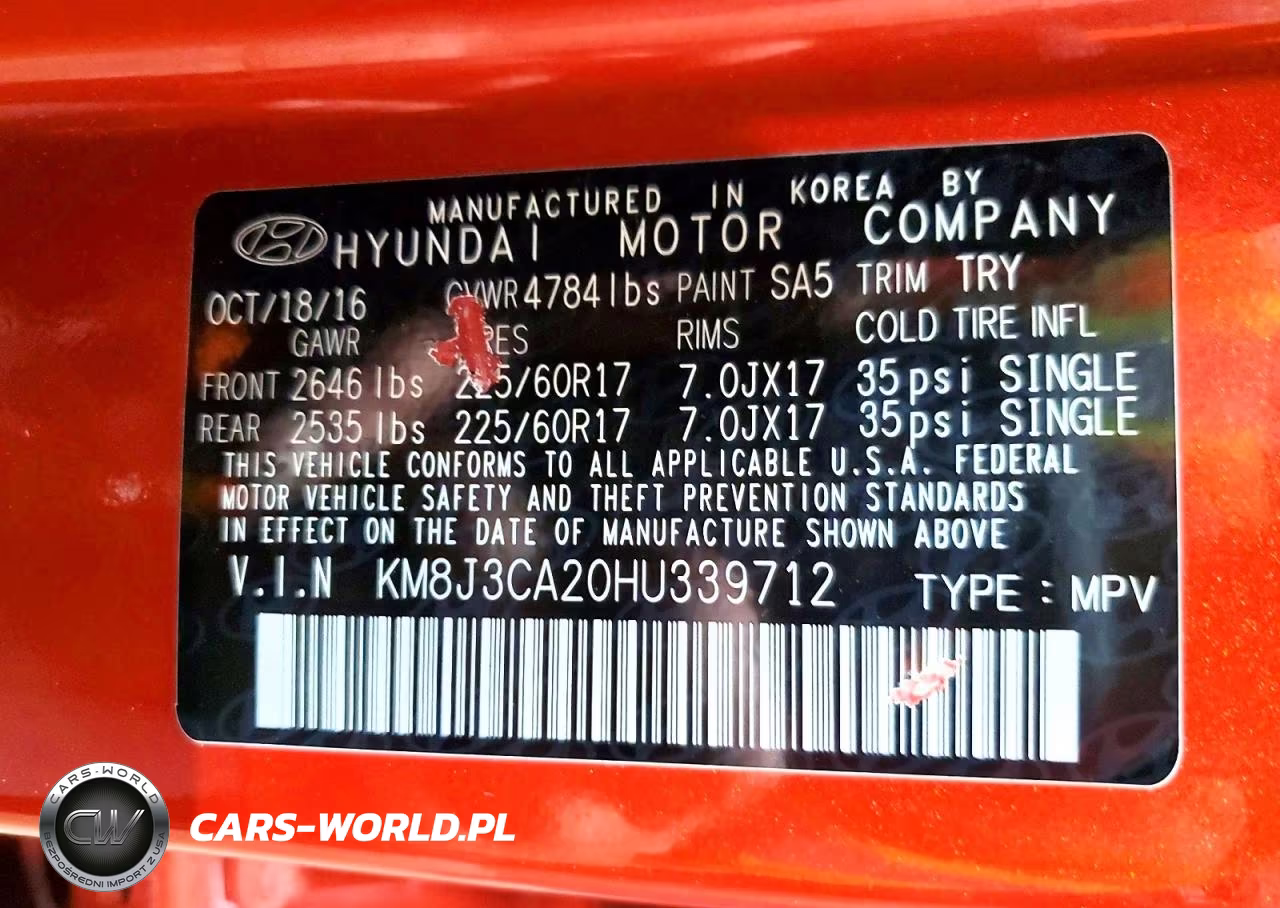 2017 Hyundai Tucson Eco VIN:KM8J3CA20HU339712 - 13