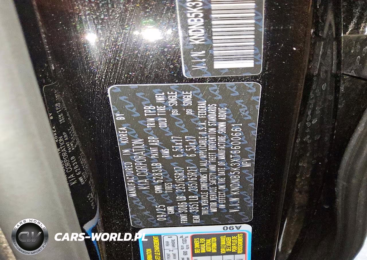 2026 Kia Carnival Lxs VIN:KNDNB5K3XT6600661 - 13