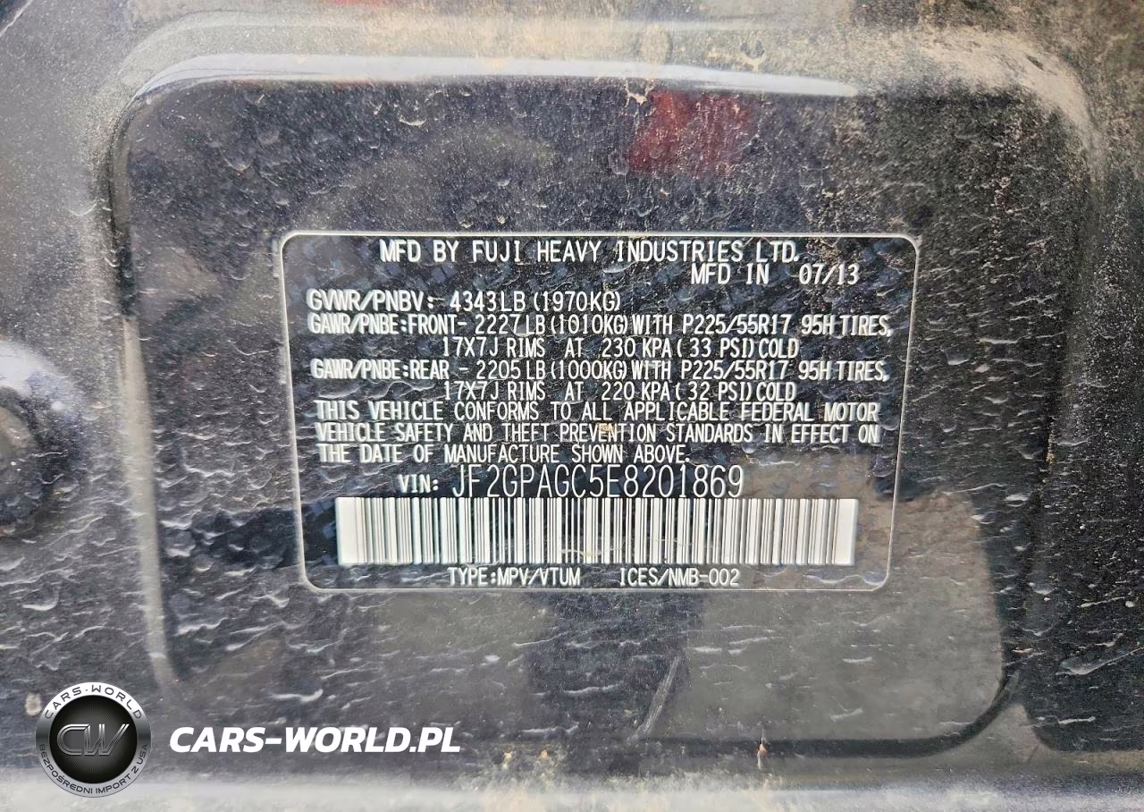2014 Subaru Xv Crosstrek 2.0 Limited VIN:JF2GPAGC5E8201869 - 14