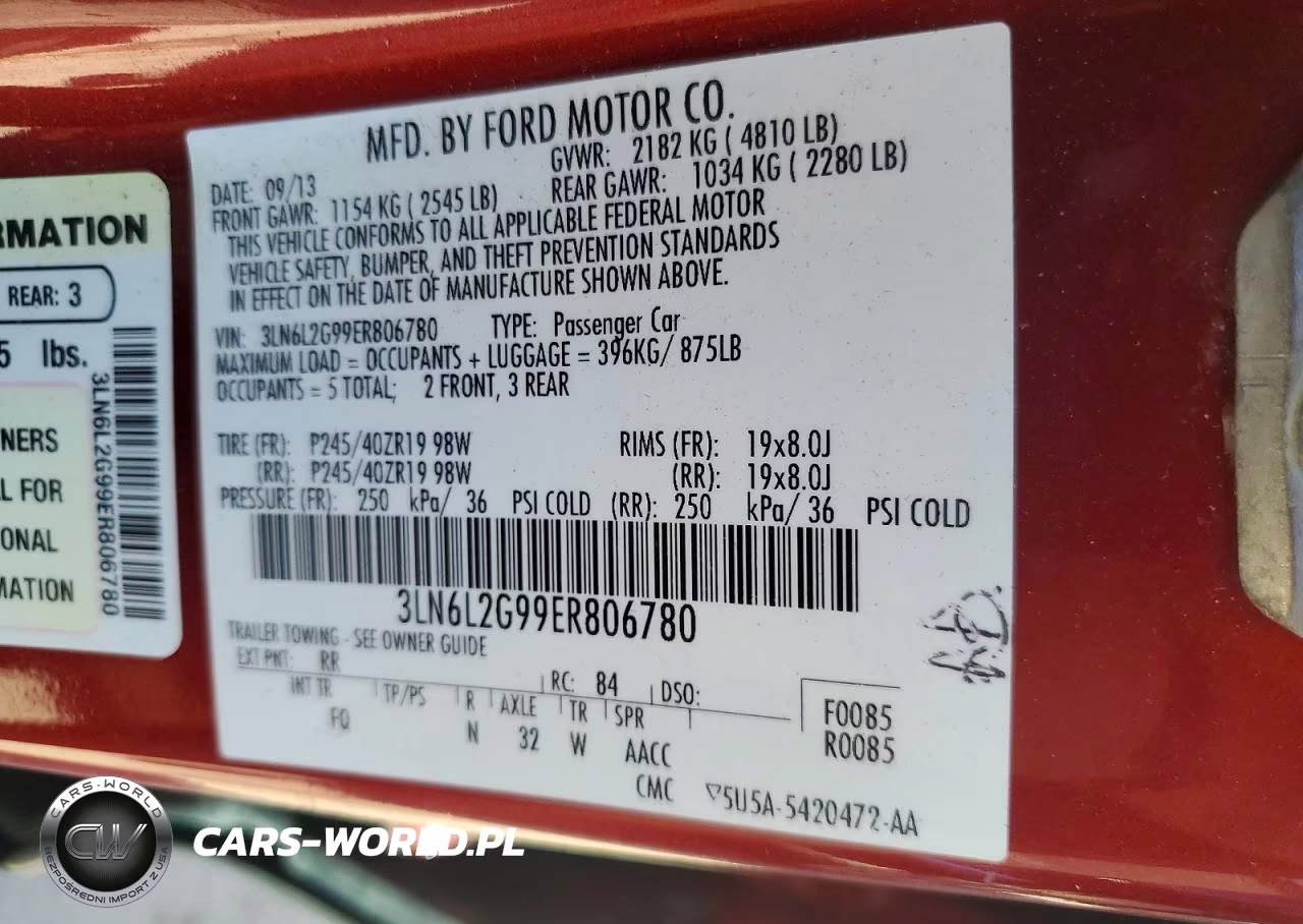 2014 Lincoln Mkz VIN:3LN6L2G99ER806780 - 13
