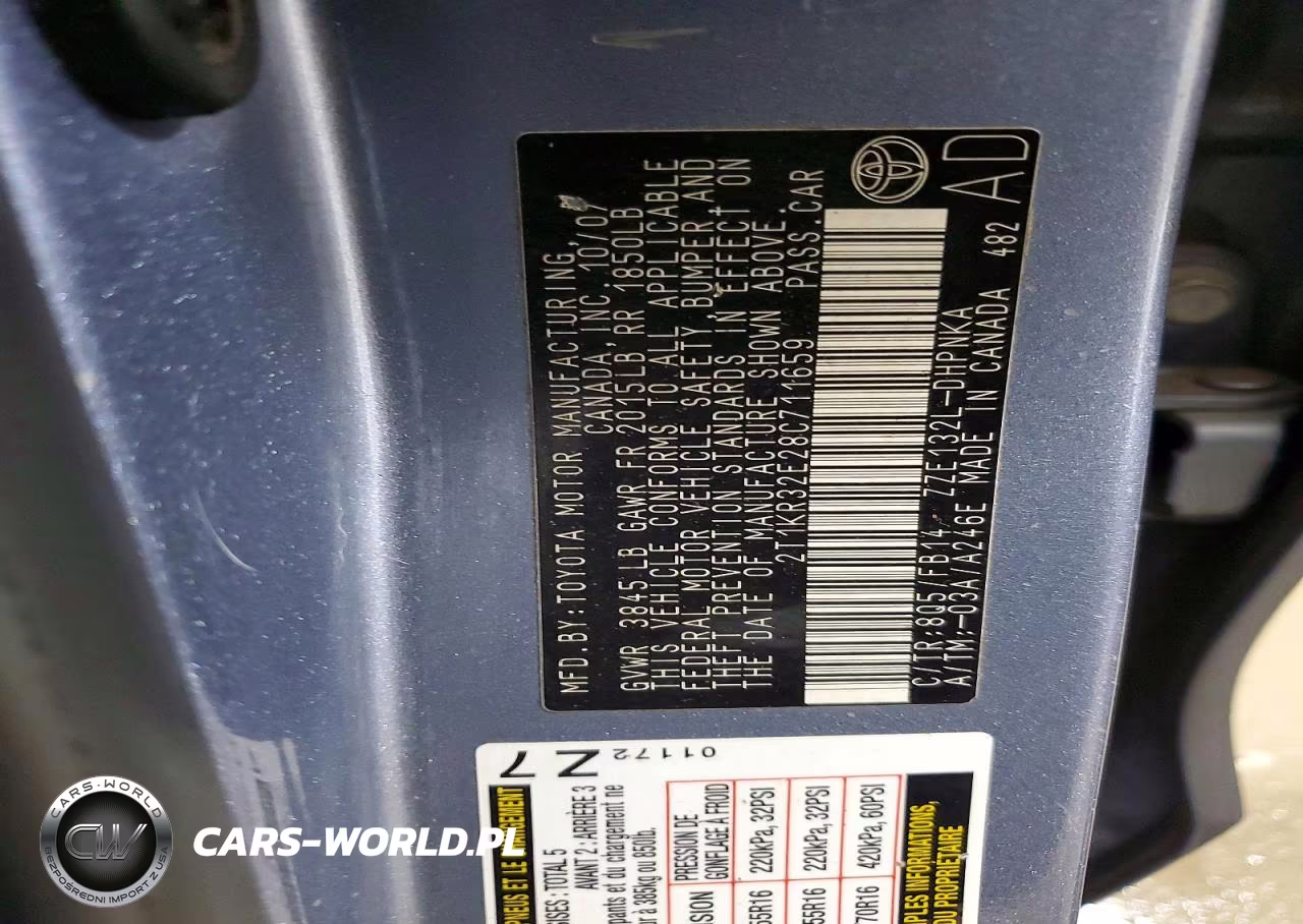 2008 Toyota Matrix Xr VIN:2T1KR32E28C711659 - 13