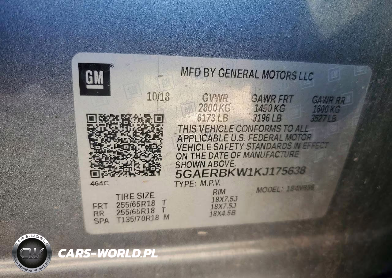 2019 Buick Enclave Essence VIN:5GAERBKW1KJ175638 - 13