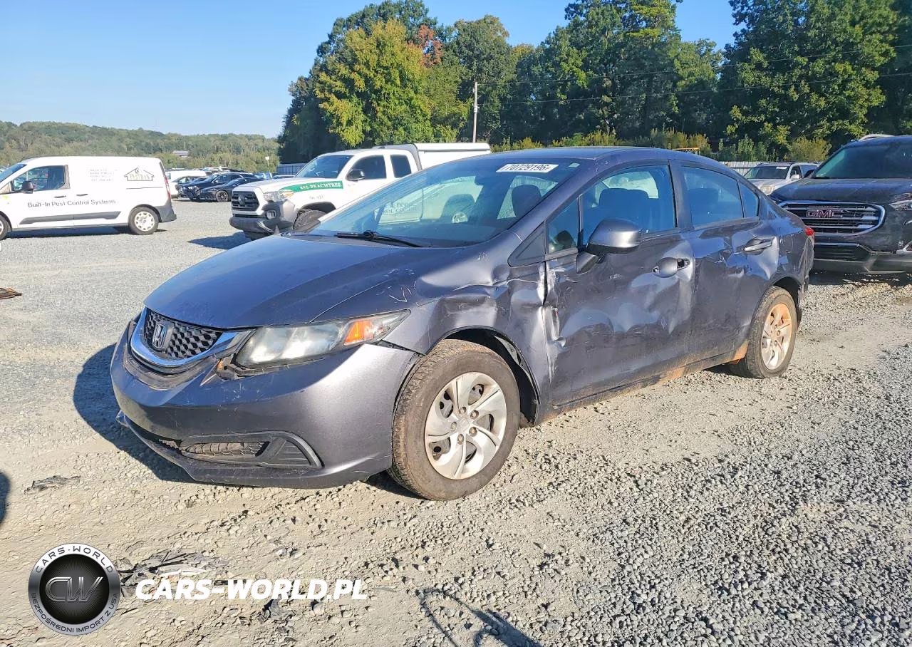 2013 Honda Civic Lx VIN:19XFB2F54DE009008 - 1